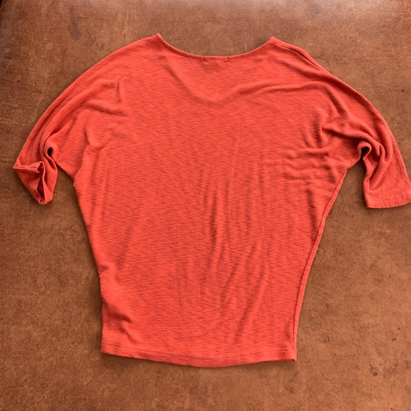Laila Jayde "Bowie 3/4 Sleeve Dolman Knit Top", Coral, Women's XS - Picture 3 of 12